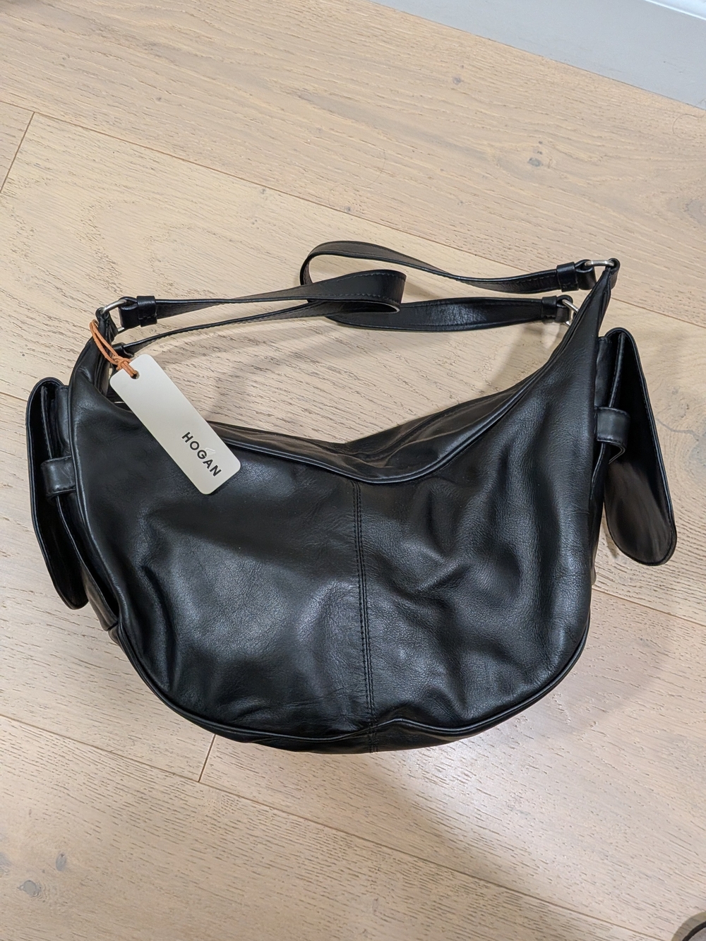 Hogan Black Leather Shoulder Bag NWT